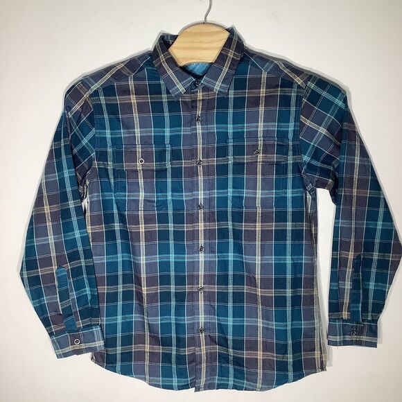 Orvis Mens Long Sleeve Button Up Flannel Shirt Size Large - Picture 2 of 7